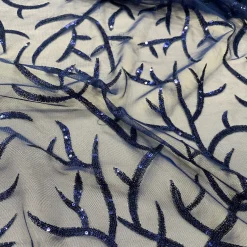 Brooks Sequins Table Runner in Navy