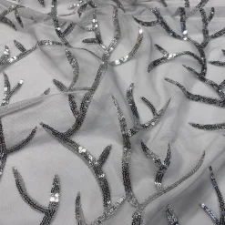 Brooks Sequins Table Runner in Charcoal