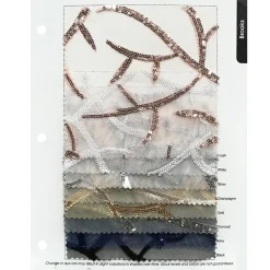Brooks Sequins Table Runner in Charcoal