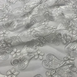 Butterfly Lace Table Runner in White