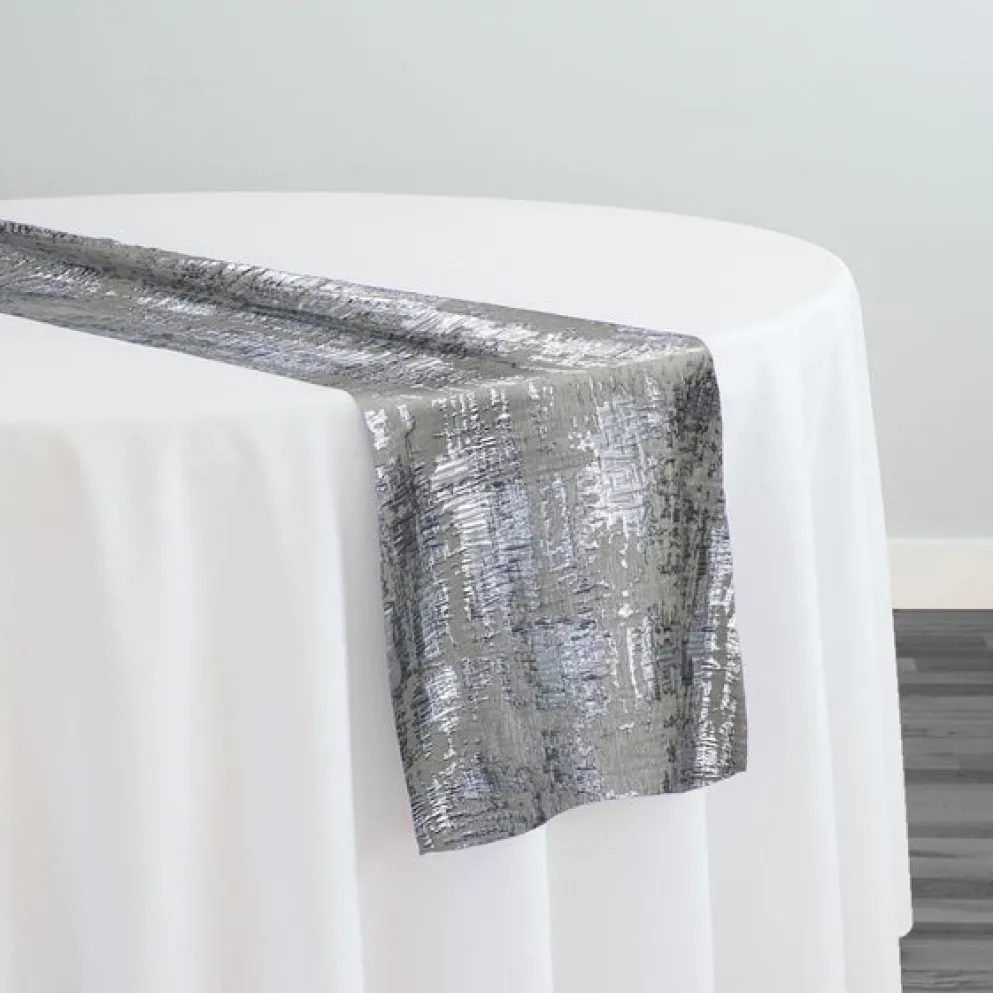 Calypso Jacquard (Reversible) Table Runner in Silver
