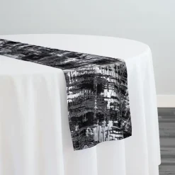 Calypso Jacquard (Reversible) Table Runner in Black