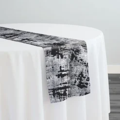 Calypso Jacquard (Reversible) Table Runner in Black