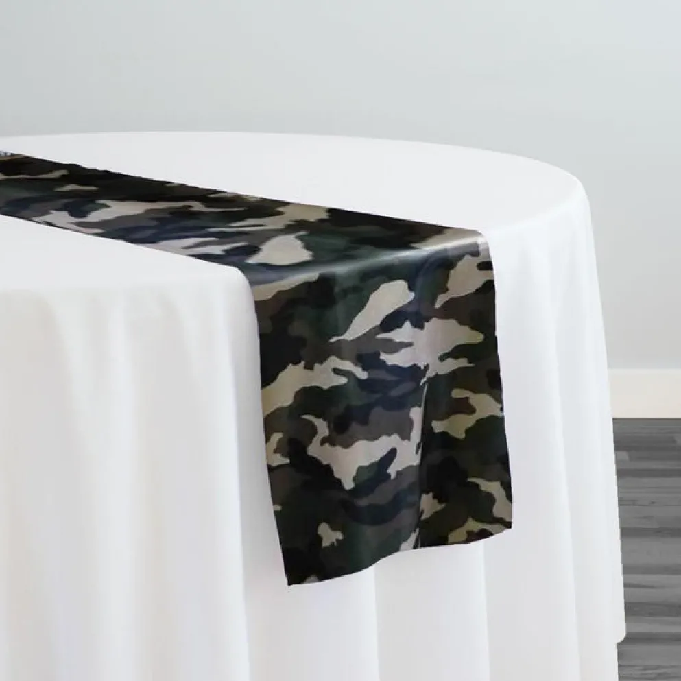 Camo Print Table Runner