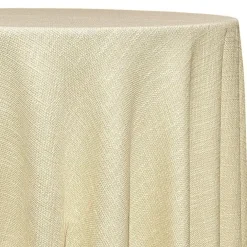 Capri Slub Linen Table Linen in Ivory