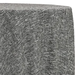 Capri Slub Linen Table Linen in Charcoal