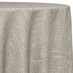 Capri Slub Linen Table Linen in Silver