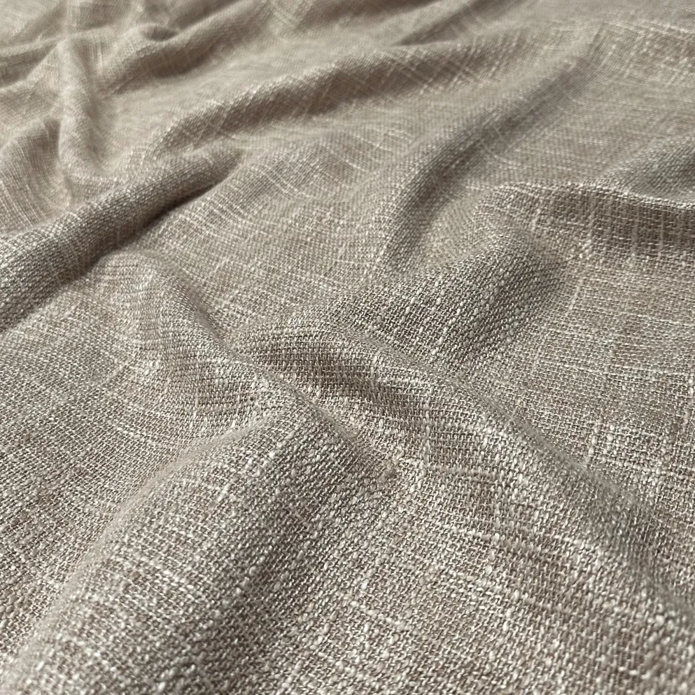 Capri Slub Linen Table Runner in Silver