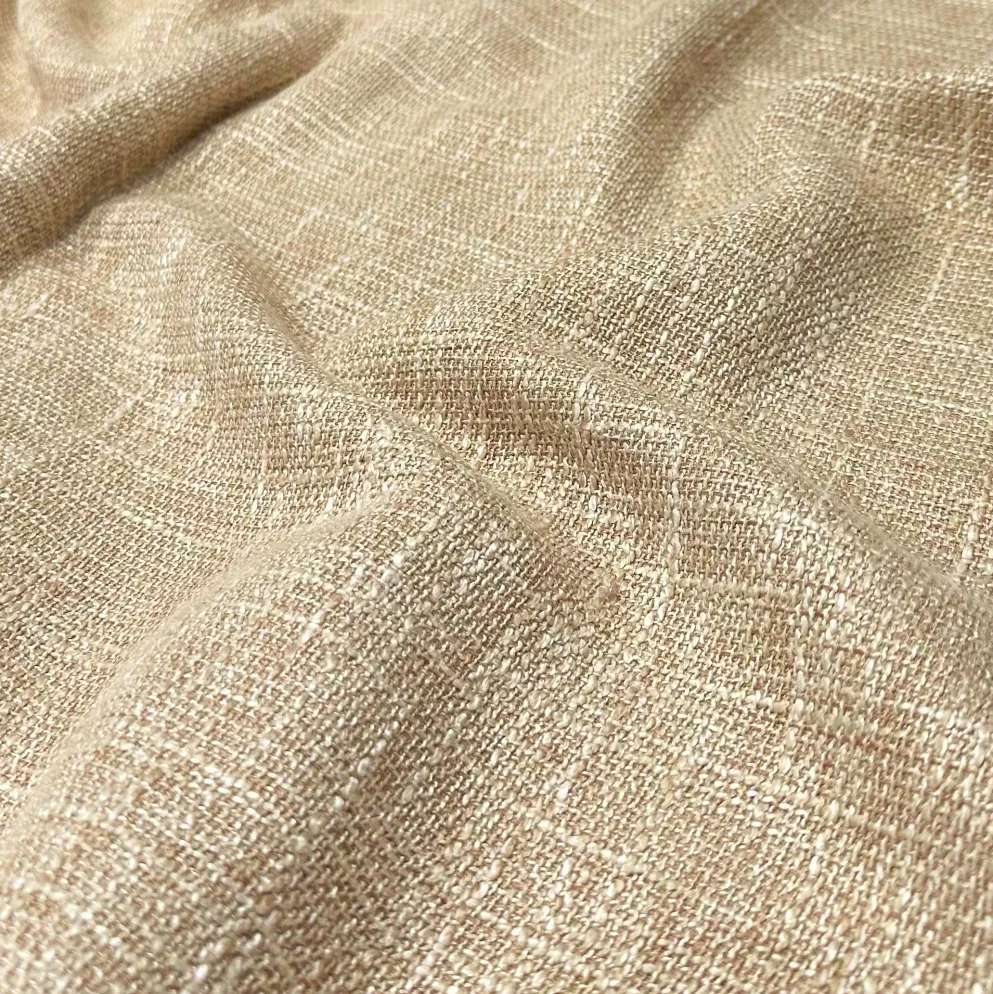 Capri Slub Linen Table Runner in Wheat