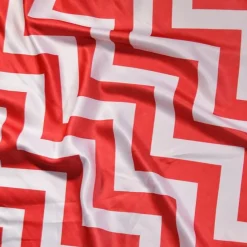 Chevron Print (Lamour) Table Runner in Red and White