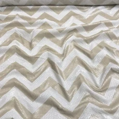 Chevron Sequins Table Runner in Gold