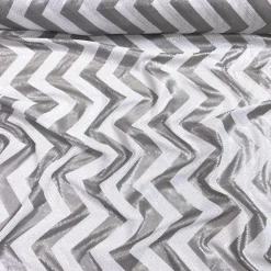 Chevron Sequins Table Runner in Silver