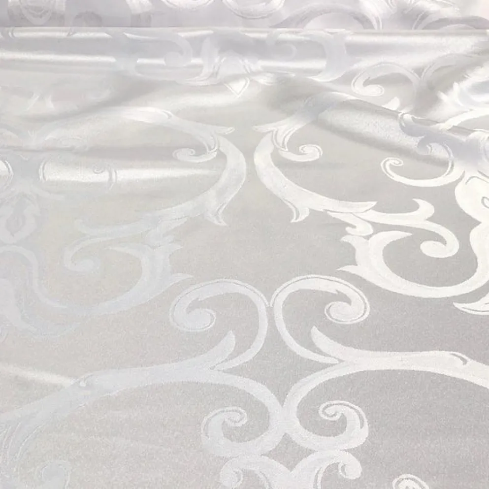 Chopin Jacquard Table Runner in White