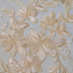 Claire Lace Table Linen in Champagne