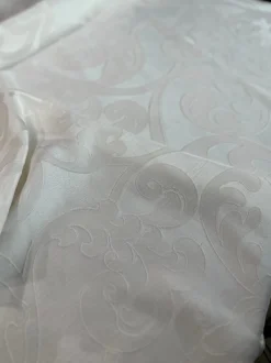 Classic Jacquard Table Linen in Ivory