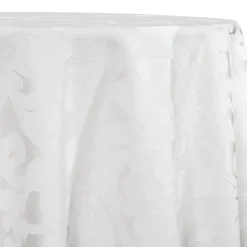 Classic Jacquard Table Linen in White