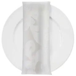Classic Jacquard Table Napkin in Ivory