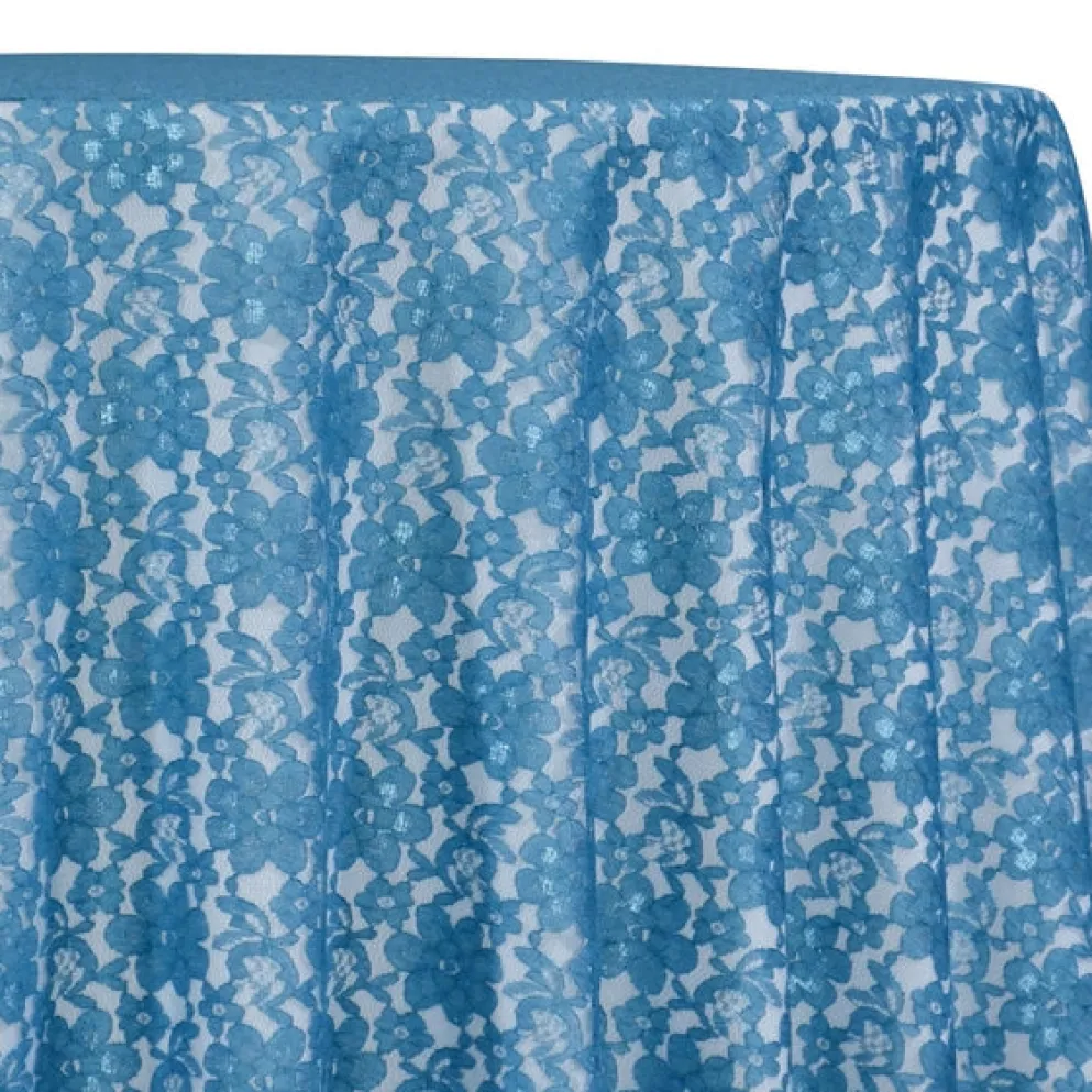 Classic Lace Table Linen in Aqua 1135