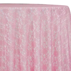 Classic Lace Table Linen in Pink 1156