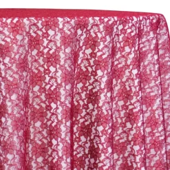 Classic Lace Table Linen in Red 1392
