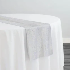 Classic Lace Table Runner in White