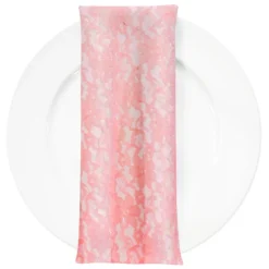 Classic Lace (w/ Poly Lining) Table Napkin in Coral 1203