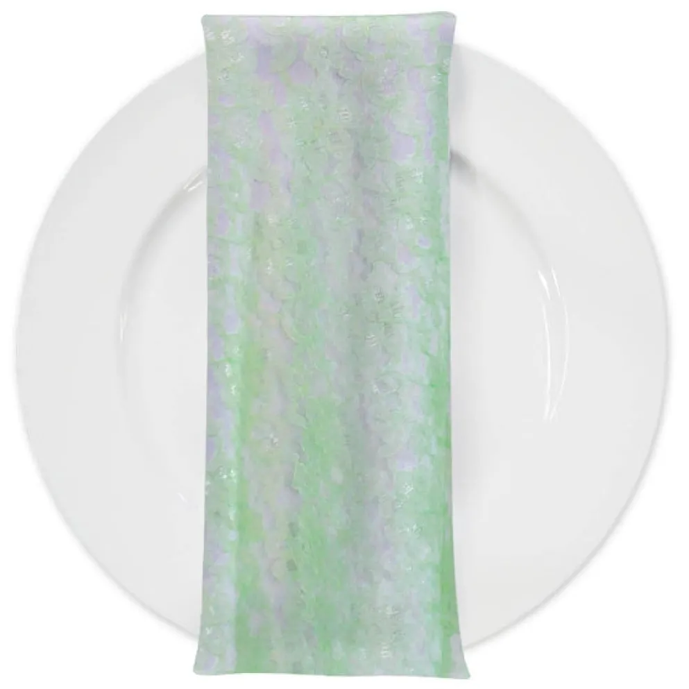 Classic Lace (w/ Poly Lining) Table Napkin in Mint 1765