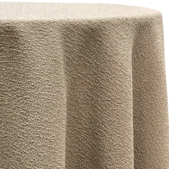 Cloud Chenille Table Linen in Taupe