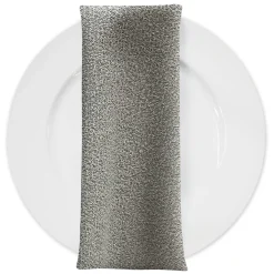 Cloud Chenille Table Napkin in Silver