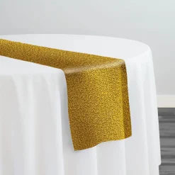 Cloud Chenille Table Runner in Gold