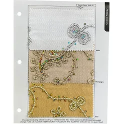 Cocoa Paisley Embroidery Table Runner in Gold