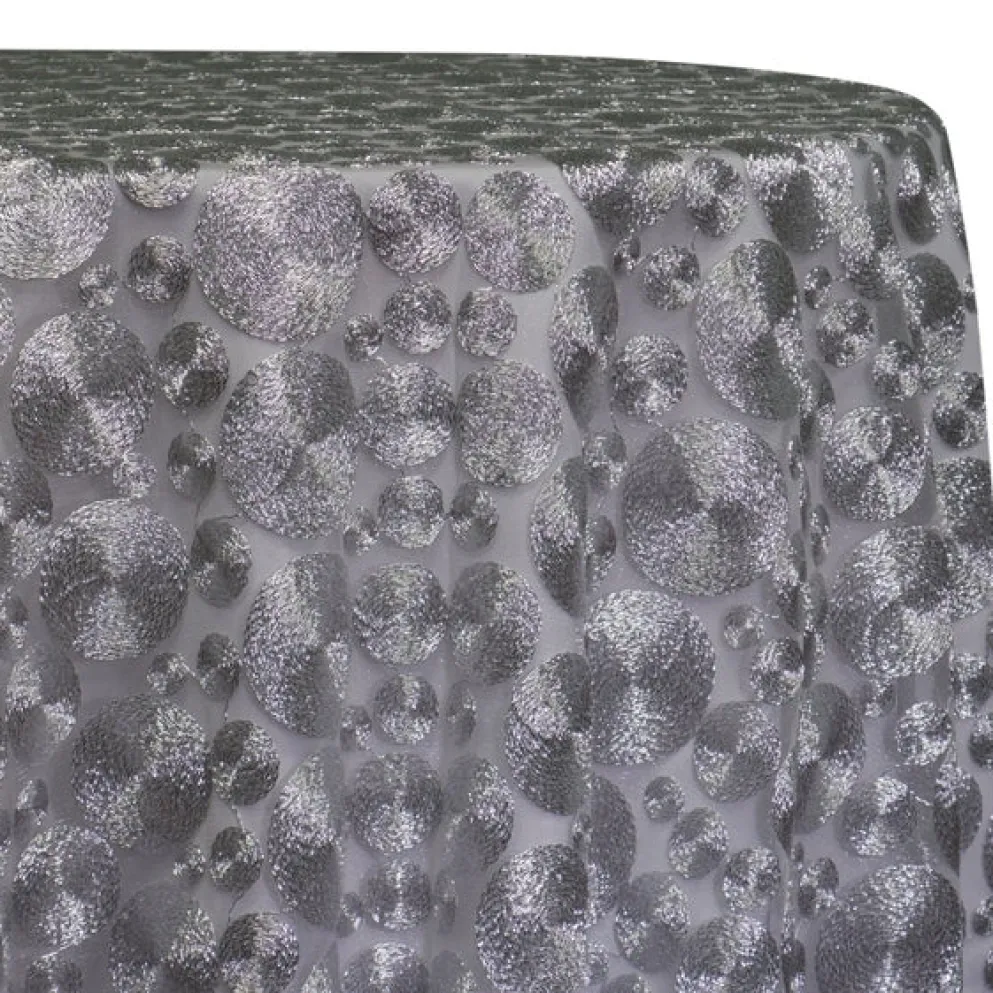 Coin Table Linen in Silver