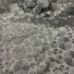 Coin Table Runner in Silver