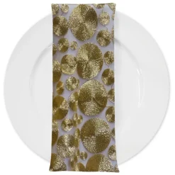 Coin (w/ Poly Lining) Table Napkin in Gold