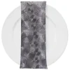 Coin (w/ Poly Lining) Table Napkin in Silver