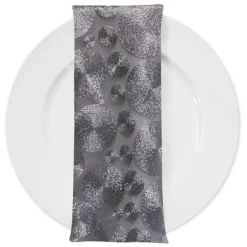 Coin (w/ Poly Lining) Table Napkin in Silver