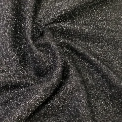 Confetti Metallic Table Linen in Black