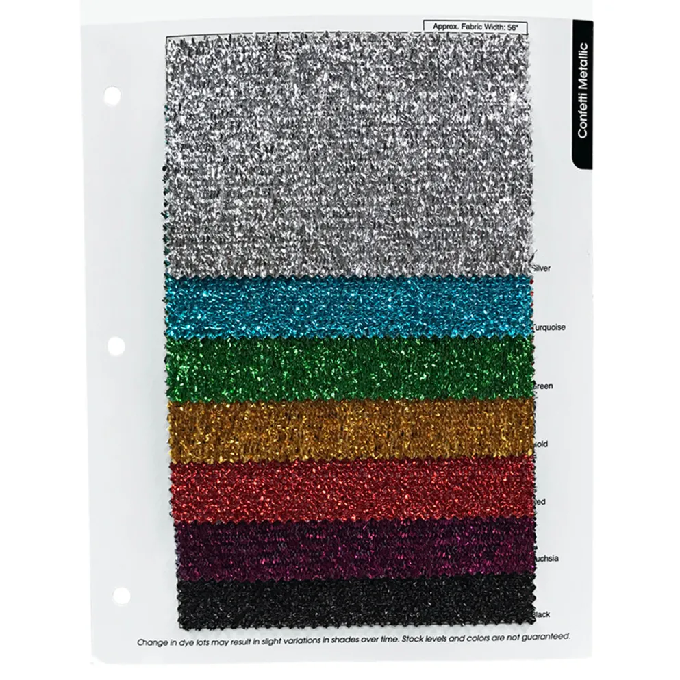 Confetti Metallic Table Runner in Black