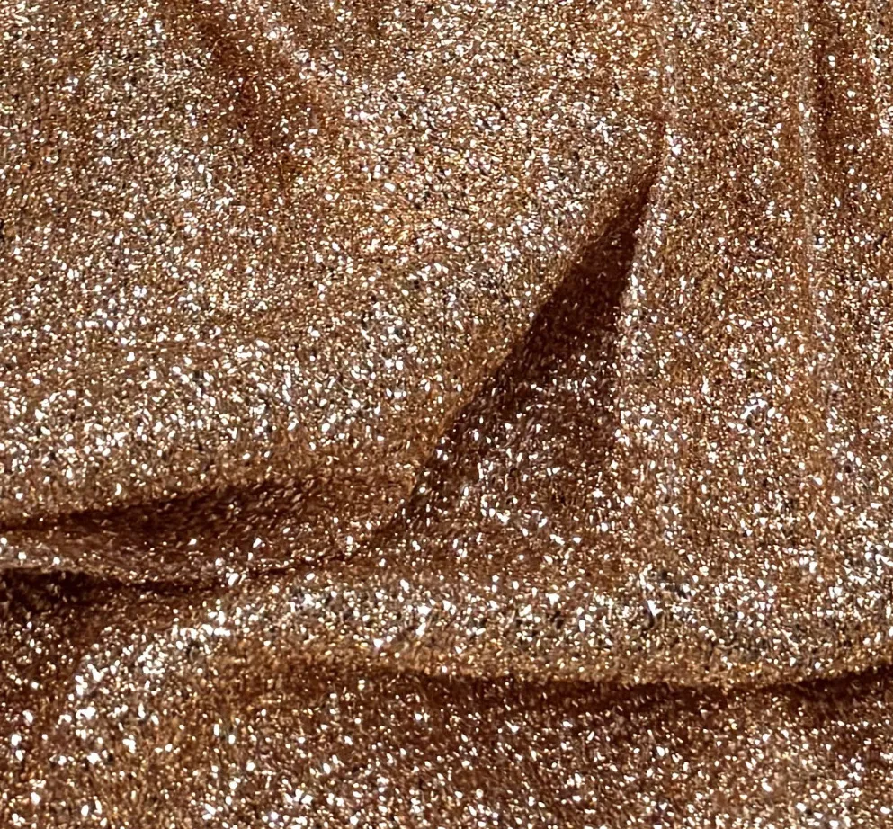 Confetti Metallic Table Runner in Champagne