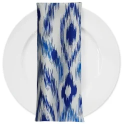 Cosmo Print (Dupioni) Table Napkin in Royal