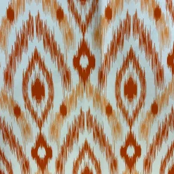 Cosmo Print (Dupioni) Table Runner in Orange