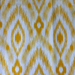 Cosmo Print (Dupioni) Table Runner in Yellow