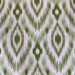 Cosmo Print (Dupioni) Table Runner in Avocado