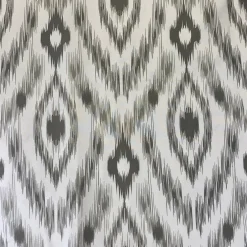 Cosmo Print (Dupioni) Table Runner in Silver