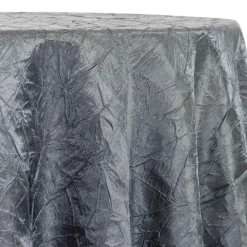 Crush Satin (Bichon) Table Linen in Grey 665