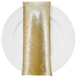 Crush Satin (Bichon) Table Napkin in Gold 902
