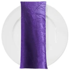 Crush Satin (Bichon) Table Napkin in Purple 658