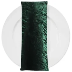 Crush Shimmer (Galaxy) Table Napkin in Hunter Green 29