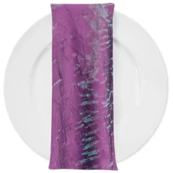 Crush Shimmer (Galaxy) Table Napkin in Magenta 8