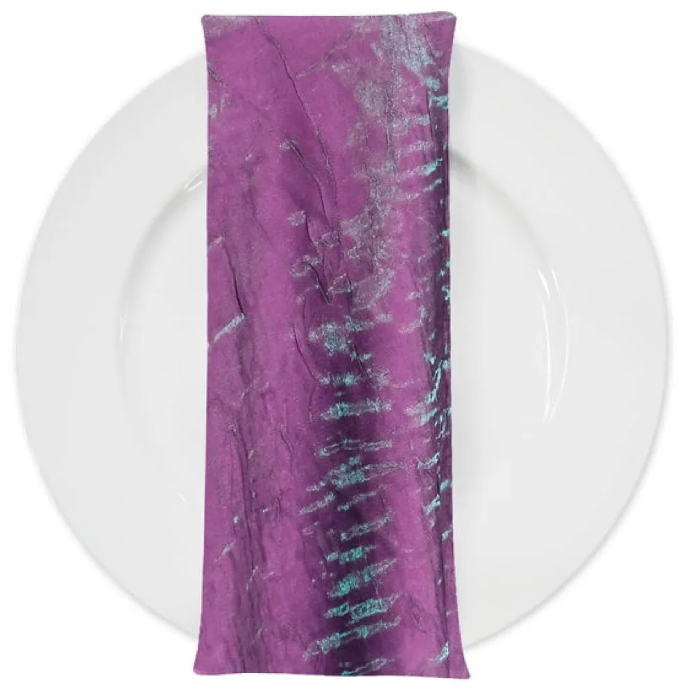 Crush Shimmer (Galaxy) Table Napkin in Magenta 8